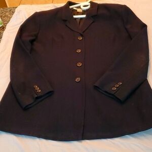 Peter Nygard black 4 button jacket size 14